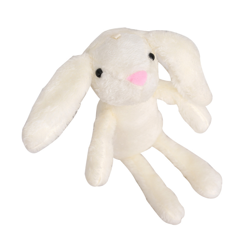 OEM/ODM 주문 동물 아기 박제 동물 견면 벨벳 장난감을 위한 귀여운 디자인된 토끼 견면 벨벳 봉제 인형