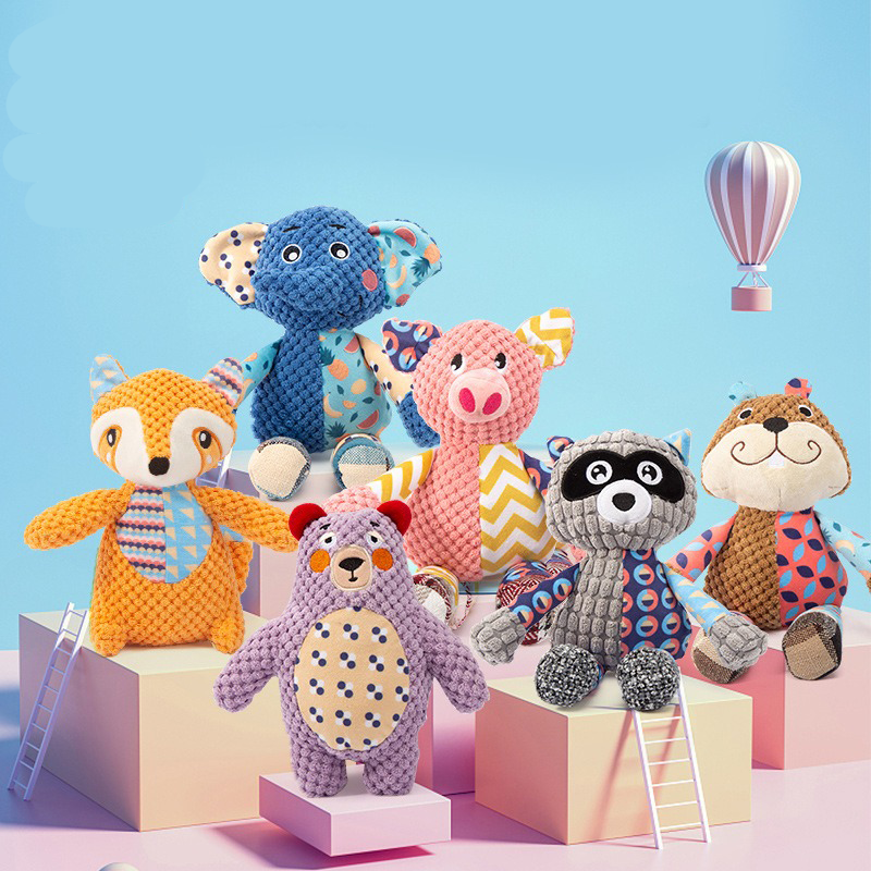 끽끽거리는 개 장난감 