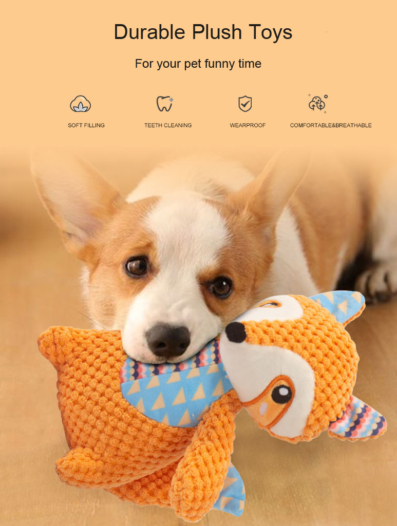 끽끽거리는 개 장난감 