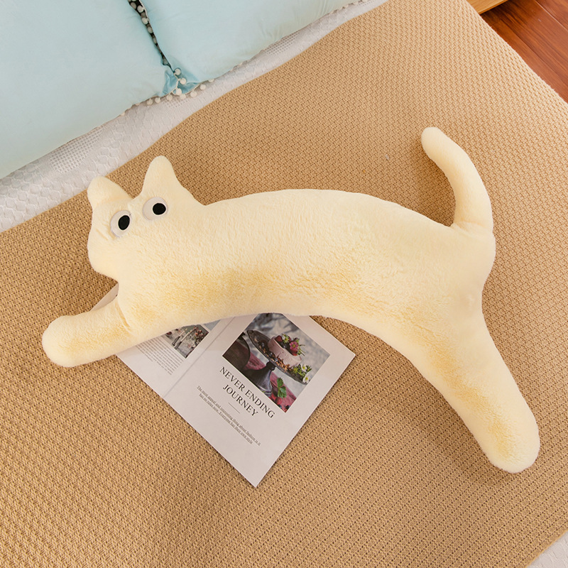 긴 봉제 베개 긴 고양이 베개 긴 고양이 박제 동물 거대한 고양이 베개